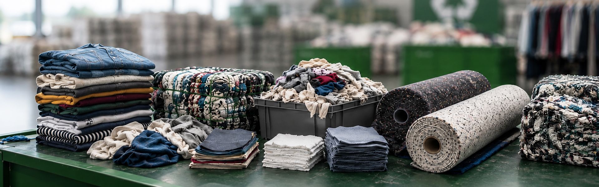 Textilrecycling und industrielle Wiederverwertung von Alttextilien