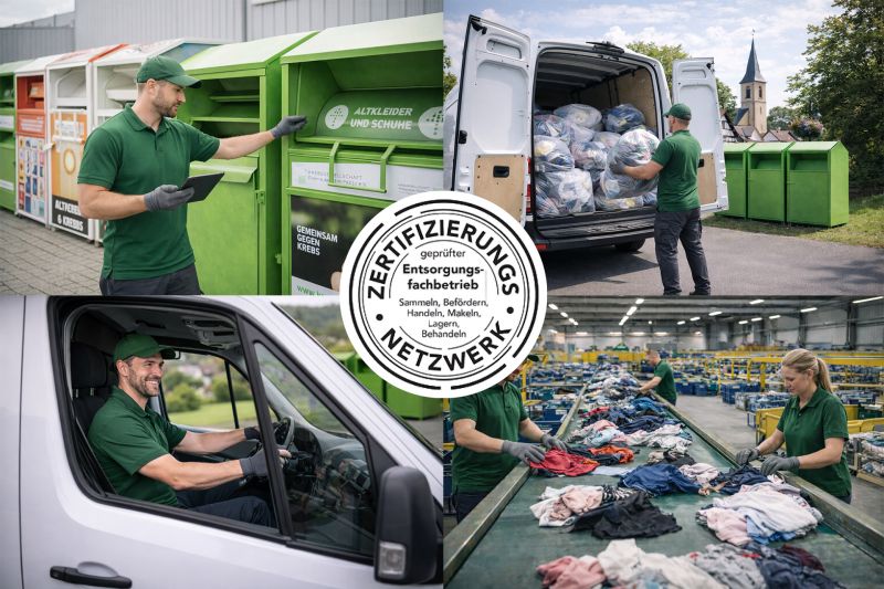 Zertifizierter Entsorgungsfachbetrieb für Altkleider und Textilrecycling